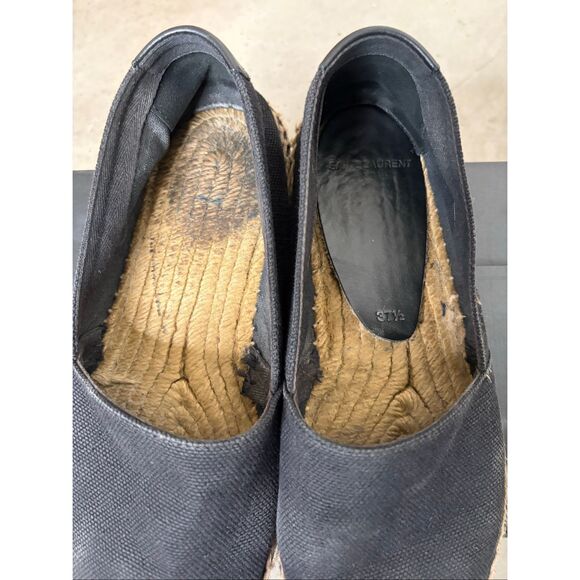 Yves Saint Laurent Canvas Logo Espadrilles - Picture 7 of 8